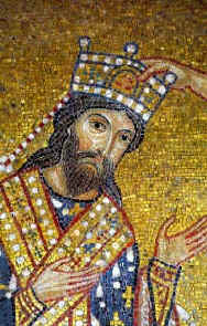 roi Roger couronn� par J�sus-Christ